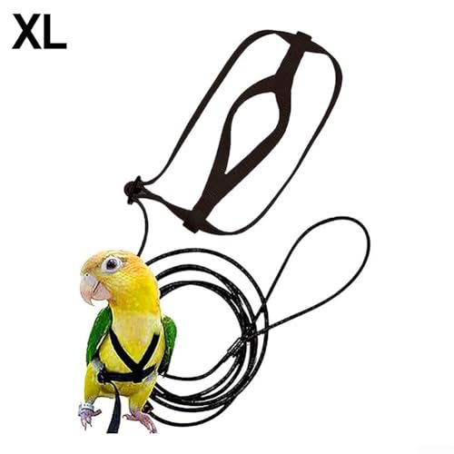 Vogelgeschirr-Leine, Nylon-Material, verstellbare Schnallen, geeignet für Liebesvögel, Größe XL Vogelgeschirr-Leine, Nylon-Material, verstellbare Schnallen, geeignet für Liebesvögel, Größe XL von BlissfulAbode