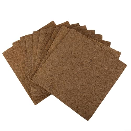 Wasserspeichernde Kokosfaser-Matten für Hühner, für Nester, für Kükenbrüter (10 Stück) von BlissfulAbode