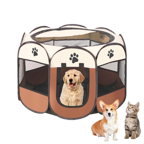 Faltbarer Welpenlaufstall für Wohnung, 114 x 114 x 58 cm Faltbarer Welpenlaufstall für Wohnung, 114 x 114 x 58 cm von Blleshelfl