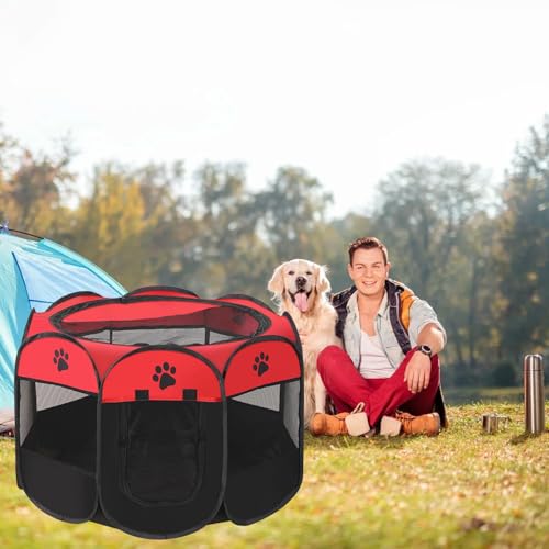 Faltbarer Welpenlaufstall für Wohnung, 114 x 114 x 58 cm Faltbarer Welpenlaufstall für Wohnung, 114 x 114 x 58 cm von Blleshelfl