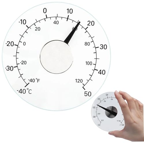 Blogiiup Thermometer im Freien für Terrasse, Wasserdethermometer im Freien Außenthermometer mit einem Durchmesser von 4, 3 Zoll. Für Garten, Terrasse und Rasen, außerhalb erforderlich von Blogiiup