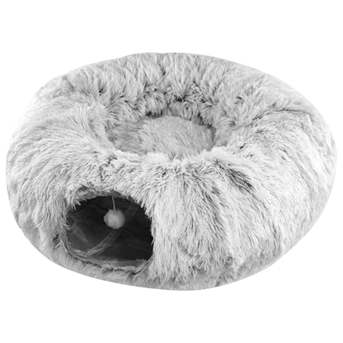 Katzentunnelbett 2 in 1 Plüschkatze Donut Betttunnel, 33, 5 x 10, 3 Zoll faltbar, abnehmbar und waschbares Spielzeug für kleine Medien, Welpen, Kaninchen Katzentunnelbett 2 in 1 Plüschkatze Donut Betttunnel, 33, 5 x 10, 3 Zoll faltbar, abnehmbar und waschbares Spielzeug für kleine Medien, Welpen, Kaninchen von Blogiiup
