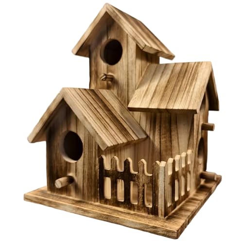 Vogelhäuser für außen, Vogelhaus, 6 x 8 Zoll wetterfestes hölzernen Vogelhaus, Hängenschachtel für Outdoor, Holzhäuser Vogelhäuser für außen, Vogelhaus, 6 x 8 Zoll wetterfestes hölzernen Vogelhaus, Hängenschachtel für Outdoor, Holzhäuser von Blogiiup
