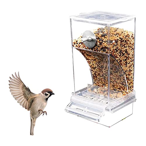 Vogelkäfig -Feeder, automatische Vogelhilfe, Acryltransparente Samennahrungsmittelbehälter -Käfigzubehör für kleine und mittlere Sicht von Blogiiup