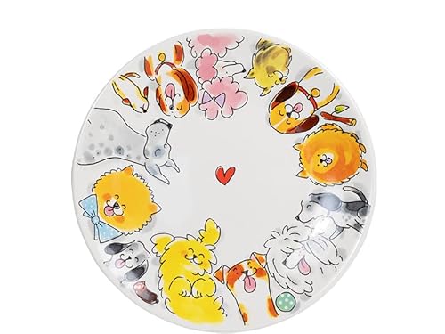 Blond Amsterdam Dier Dog Frühstücksteller 22 cm – Keramikteller mit Hunde-Illustrationen – originelles Geschenk für Hundeliebhaber Blond Amsterdam Dier Dog Frühstücksteller 22 cm – Keramikteller mit Hunde-Illustrationen – originelles Geschenk für Hundeliebhaber von Blond Amsterdam