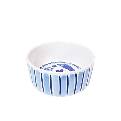 Blond Amsterdam Voerbak Kat Delfts Blond Geruit-15.5X15.5X5.5 cm von Blond Amsterdam