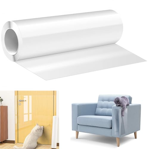 BluVast Kratzschutzfolie Katzen Selbstklebend, 30 x 300 cm, Anti-Kratzfolie für Möbel, PVC-Katzen-Kratzschutz, Sofa-Schutz BluVast Kratzschutzfolie Katzen Selbstklebend, 30 x 300 cm, Anti-Kratzfolie für Möbel, PVC-Katzen-Kratzschutz, Sofa-Schutz von BluVast