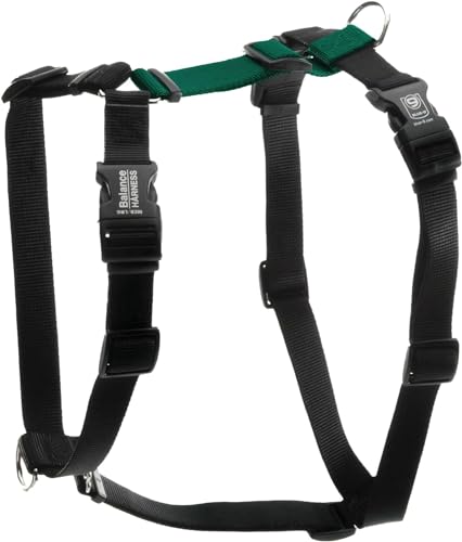 Blue-9 Buckle-Neck Balance Harness, voll anpassbare Passform No-Pull Harness, ideal für Hundetraining und Gehorsamkeit, hergestellt in den USA, Jägergrün, M/L von Blue-9