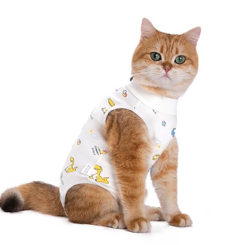 Blue Dream Island Chirurgischer Genesungsanzug für Katzen, Cartoon-Design, Sterilisation, Entwöhnung, Anti-Leck-Shirts, Weste, Kätzchen, Bauchwunden, Schutz, Genesungsanzug, Einteiler, M (Dinosaurier) Blue Dream Island Chirurgischer Genesungsanzug für Katzen, Cartoon-Design, Sterilisation, Entwöhnung, Anti-Leck-Shirts, Weste, Kätzchen, Bauchwunden, Schutz, Genesungsanzug, Einteiler, M (Dinosaurier) von Blue Dream Island