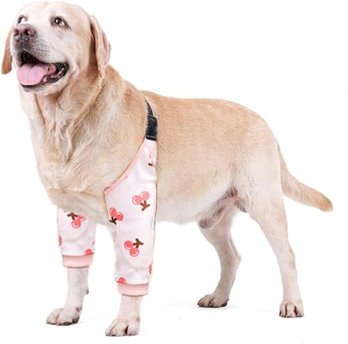 Blue Dream Island Ellenbogenschutz für Hunde, verdickte Hundebein-Genesungshülse zur Verhinderung von Lecken von Wunden, Gelenkschützer mit Netzpolster für mittelgroße und große Hunde, Größe L (Pink Blue Dream Island Ellenbogenschutz für Hunde, verdickte Hundebein-Genesungshülse zur Verhinderung von Lecken von Wunden, Gelenkschützer mit Netzpolster für mittelgroße und große Hunde, Größe L (Pink von Blue Dream Island