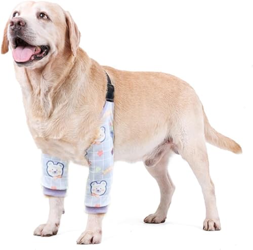 Blue Dream Island Ellenbogenschutz für Hunde, verdickte Hundebein-Genesungshülse zur Verhinderung von Lecken von Wunden, Gelenkschutz mit Netzpolster für mittelgroße und große Hunde, Größe 5XL Blue Dream Island Ellenbogenschutz für Hunde, verdickte Hundebein-Genesungshülse zur Verhinderung von Lecken von Wunden, Gelenkschutz mit Netzpolster für mittelgroße und große Hunde, Größe 5XL von Blue Dream Island