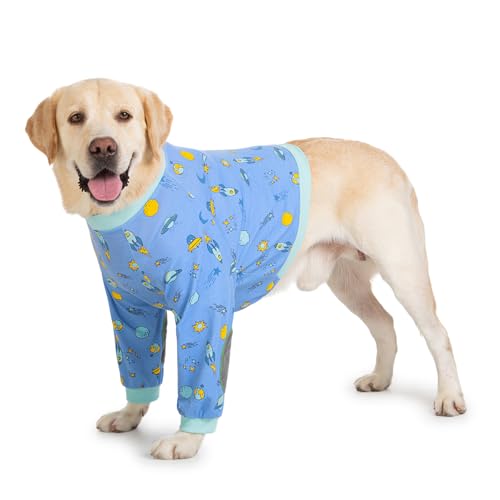 Blue Dream Island Gelenkschutz-Shirt für große Hunde, Vorderbeine, Ellenbogen, Wunde und Lecken, Hunde-Pyjama, Pullover, Haustier-Knie- und Schwielenbandage für mittelgroße und große Hunde, Universum Blue Dream Island Gelenkschutz-Shirt für große Hunde, Vorderbeine, Ellenbogen, Wunde und Lecken, Hunde-Pyjama, Pullover, Haustier-Knie- und Schwielenbandage für mittelgroße und große Hunde, Universum von Blue Dream Island