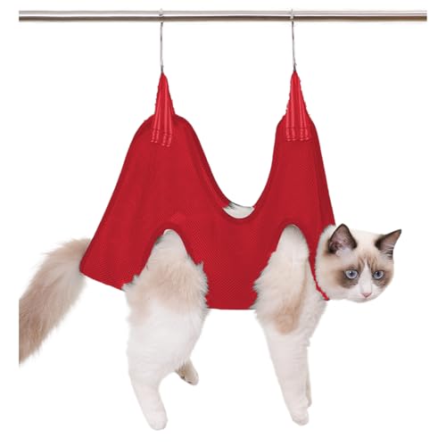 Blue Dream Island Haustierpflege-Hängematte, Tasche für Katzen/Welpen, kleine Hunde, Fellpflege-Geschirr, Haustier-Hängematte, Fesseltasche zum Baden, Nageltrimmen, Ohrenaugen-Krallenpflege, Größe M, Blue Dream Island Haustierpflege-Hängematte, Tasche für Katzen/Welpen, kleine Hunde, Fellpflege-Geschirr, Haustier-Hängematte, Fesseltasche zum Baden, Nageltrimmen, Ohrenaugen-Krallenpflege, Größe M, von Blue Dream Island