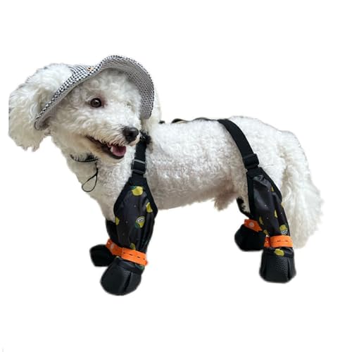 Blue Dream Island Hundebein-Schuhe, reflektierend, verstellbar, Hosenträger mit D-Ring, Hundepfotenschutz, Outdoor, Spazierengehen, Laufen, Wandern, Stiefel für kleine und mittelgroße Hunde, Größe S Blue Dream Island Hundebein-Schuhe, reflektierend, verstellbar, Hosenträger mit D-Ring, Hundepfotenschutz, Outdoor, Spazierengehen, Laufen, Wandern, Stiefel für kleine und mittelgroße Hunde, Größe S von Blue Dream Island