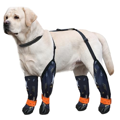 Blue Dream Island Hundebein-Schuhe, reflektierend, verstellbar, Hosenträger mit D-Ring, Hundepfotenschutz, Outdoor-Walking, Laufen, Wandern, Stiefel für kleine und mittelgroße Hunde, Größe XXL (Tier) Blue Dream Island Hundebein-Schuhe, reflektierend, verstellbar, Hosenträger mit D-Ring, Hundepfotenschutz, Outdoor-Walking, Laufen, Wandern, Stiefel für kleine und mittelgroße Hunde, Größe XXL (Tier) von Blue Dream Island
