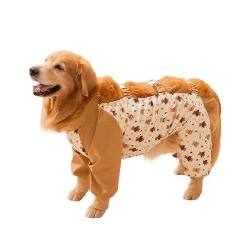 Blue Dream Island Wasserdichte Hose für Hunde, schmutzabweisend, Bauchschutz, Outdoor-Spaziergänge, Kleidung, 4-Bein, staubdichter Overall für kleine, mittelgroße und große Hunde, Größe 5XL (Braun) Blue Dream Island Wasserdichte Hose für Hunde, schmutzabweisend, Bauchschutz, Outdoor-Spaziergänge, Kleidung, 4-Bein, staubdichter Overall für kleine, mittelgroße und große Hunde, Größe 5XL (Braun) von Blue Dream Island