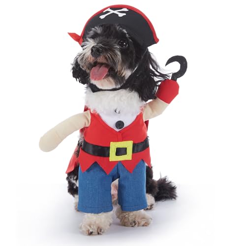 Cosplay-Kostüm für kleine Hunde, Halloween, Weihnachten, Verkleidung, Haustier-Party, lustige Verkleidung, Requisiten für Katze, Welpen, kleine Hunde, L (Pirat) von Blue Dream Island