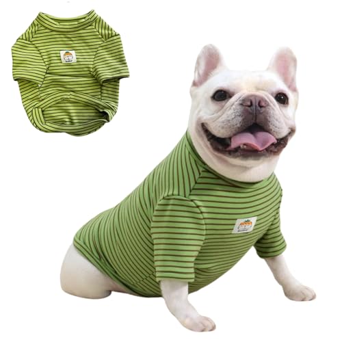 Dickes Hunde-Sweatshirt, superelastisch, französische Bulldogge, dicker Pullover, Mops, Herbst und Winter, warm, für kleine und mittelgroße Hunde, Größe XL, Olivgrün Dickes Hunde-Sweatshirt, superelastisch, französische Bulldogge, dicker Pullover, Mops, Herbst und Winter, warm, für kleine und mittelgroße Hunde, Größe XL, Olivgrün von Blue Dream Island
