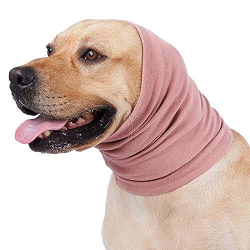 Gestrickte Hundehüte Hund Schlauchschal Warme Hundeohrabdeckung Lärmschutz Hund Hören Wrap Wintermütze Kostüm für kleine Hunde Mittlere Hunde Große Hunde (S:Pink) von Blue Dream Island