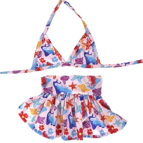 Hunde-Bikini-Badeanzug, Sommerkleid, Strandkleidung, Katzen-/Hundekostüm für Welpen, kleine Hunde, Größe L (Meer) von Blue Dream Island