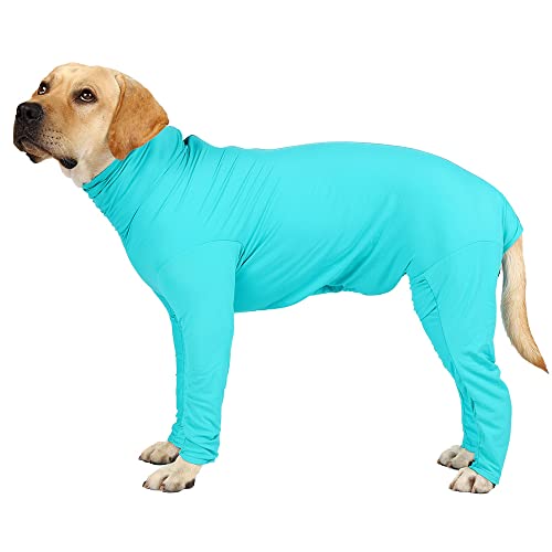 Hunde-Chirurgie-Anzug, hochelastisch, vierbeinig, verhindert Haarausfall, Sport-Shirt, Angst-Jumpsuits_M von Blue Dream Island