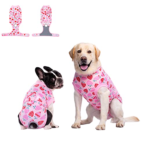 Hunde-Chirurgie-Genesungsanzug, physiologische Hose, Hunde-Anti-Belästigung, Sterilisationskleidung, geeignet für Herren/Hündinnen, Katzen, 2XL (Rosa) von Blue Dream Island