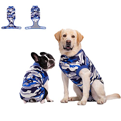 Hunde-Chirurgie-Genesungsanzug, physiologische Hose, Hunde-Anti-Belästigung, Sterilisationskleidung, geeignet für Herren/Hündinnen, Katzen, 2XL (Tarnung) von Blue Dream Island