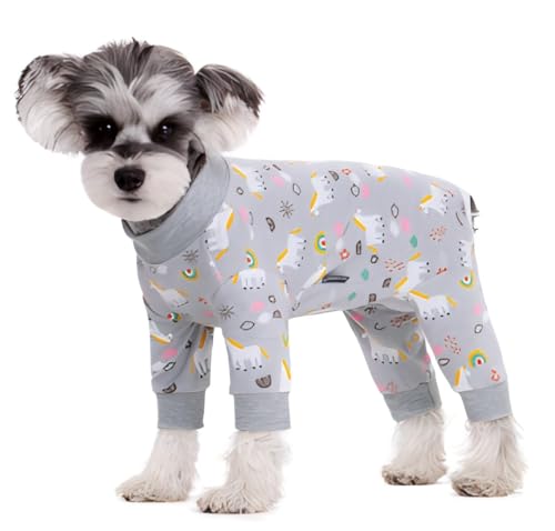 Hunde-OP-Anzug für Männer und Frauen, Anti-Haar-Anti-Leck-Pyjama, Einteiler, Wundschutz, Welpen-E-Kragen und Kegel, alternativer Overall für kleine und mittelgroße Hunde, Größe M, graues Pferd Hunde-OP-Anzug für Männer und Frauen, Anti-Haar-Anti-Leck-Pyjama, Einteiler, Wundschutz, Welpen-E-Kragen und Kegel, alternativer Overall für kleine und mittelgroße Hunde, Größe M, graues Pferd von Blue Dream Island