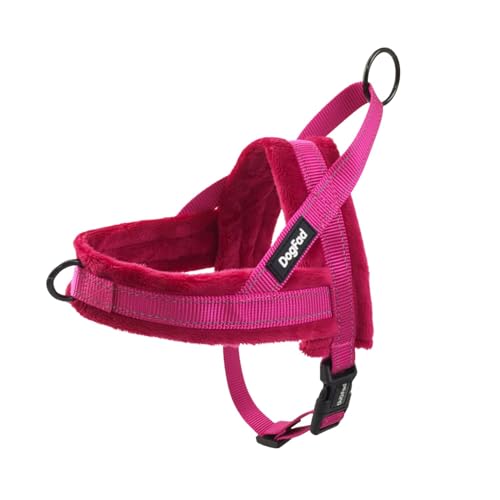 Hundegeschirr aus Plüsch, kein Ziehen, verstellbares Hundegeschirr für kaltes Wetter, Haustiergeschirr für kleine, mittelgroße und große Hunde, Größe M, Hot Pink Hundegeschirr aus Plüsch, kein Ziehen, verstellbares Hundegeschirr für kaltes Wetter, Haustiergeschirr für kleine, mittelgroße und große Hunde, Größe M, Hot Pink von Blue Dream Island