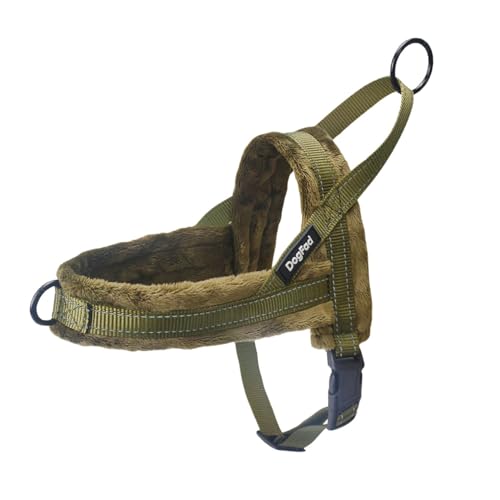 Hundegeschirr aus Plüsch, kein Ziehen, verstellbares Hundegeschirr für kaltes Wetter, Haustiergeschirr für kleine, mittelgroße und große Hunde, Größe XL, Grün Hundegeschirr aus Plüsch, kein Ziehen, verstellbares Hundegeschirr für kaltes Wetter, Haustiergeschirr für kleine, mittelgroße und große Hunde, Größe XL, Grün von Blue Dream Island