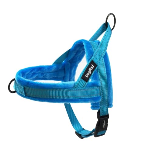 Hundegeschirr aus Plüsch, kein Ziehen, verstellbares Hundegeschirr für kaltes Wetter, Haustiergeschirr für kleine, mittelgroße und große Hunde, XS, Blau Hundegeschirr aus Plüsch, kein Ziehen, verstellbares Hundegeschirr für kaltes Wetter, Haustiergeschirr für kleine, mittelgroße und große Hunde, XS, Blau von Blue Dream Island
