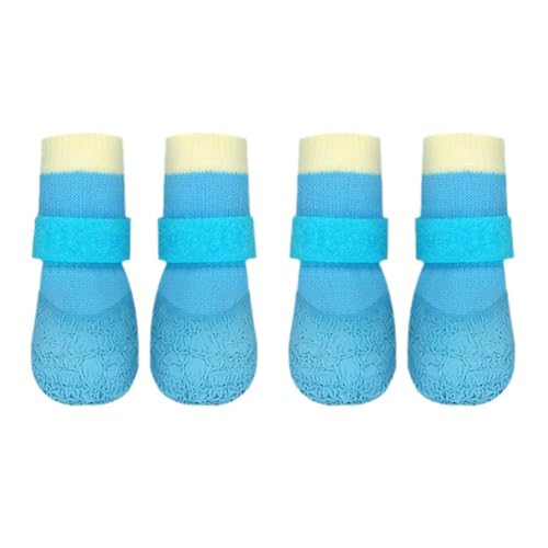 Hundeschuhe, Sommerschuhe, atmungsaktives Netzgewebe, rutschfest, schützt vor Fußverletzungen, Größe M, Blau von Blue Dream Island