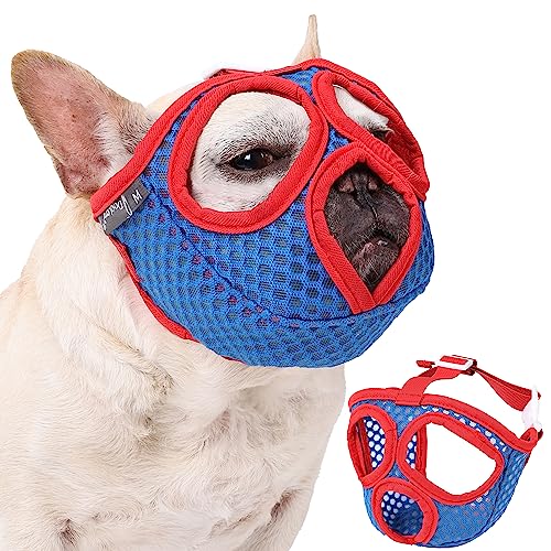 Maulkorb für Hunde mit kurzer Schnauze, verstellbar, atmungsaktiv, Netz, Bulldogge, Maulkorb für Beißen, Kauen, Bellen, Training, Hundemaske_L Maulkorb für Hunde mit kurzer Schnauze, verstellbar, atmungsaktiv, Netz, Bulldogge, Maulkorb für Beißen, Kauen, Bellen, Training, Hundemaske_L von Blue Dream Island