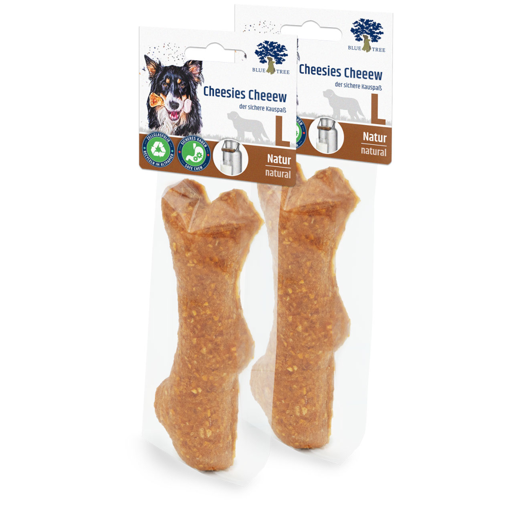 Blue Tree Cheesie Cheeew Natur - Größe L: 2 x 80 g (2 Stück) von Blue Tree