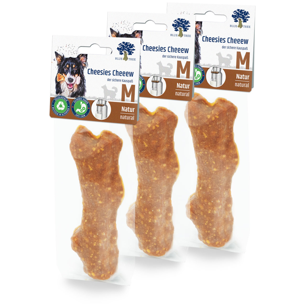 Blue Tree Cheesie Cheeew Natur - Größe M: 3 x 50 g (3 Stück) von Blue Tree