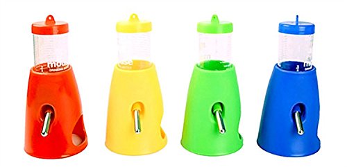 bluemoo New 2 in 1 Pet Wasser Fläschchen Futterspender für Hamster Ratten Gerbils Mäuse Meerschweinchen Kaninchen Kleine Tiere von ZDYS