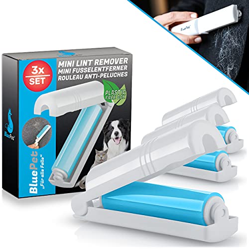 BluePet 3X Wiederverwendbare Fusselroller für Kleidung & unterwegs I Tierhaarentferner Für Hundehaare, Katzenhaare & Fussel I Reinigung durch AbwaschenI Alternative zu Kleiderbürste BluePet 3X Wiederverwendbare Fusselroller für Kleidung & unterwegs I Tierhaarentferner Für Hundehaare, Katzenhaare & Fussel I Reinigung durch AbwaschenI Alternative zu Kleiderbürste von BluePet