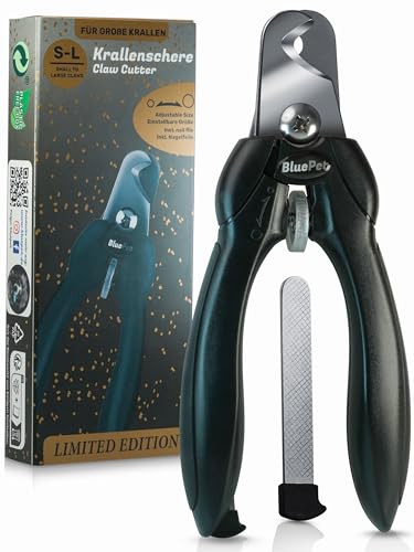 BluePet Limited Einstellbare Profi Krallenschere Für Große Hunde & Katzen I Extra Starker & Scharfer Krallenschneider für Harte Krallen I Einstellbare Krallenzange auf alle Krallendurchmesser BluePet Limited Einstellbare Profi Krallenschere Für Große Hunde & Katzen I Extra Starker & Scharfer Krallenschneider für Harte Krallen I Einstellbare Krallenzange auf alle Krallendurchmesser von BluePet