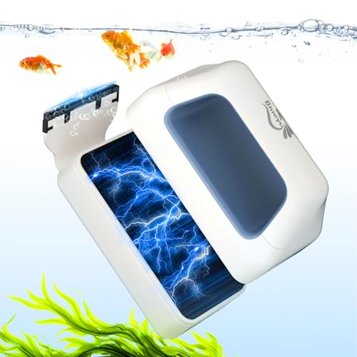 BlueYu Starke magnetische Glasreinigungsbürste für Aquarien, verbessertes Algenmagnet-Reinigungswerkzeug mit Algenschaber, Schwimmer-Schrubberbürste (Tank L: 50–149,9 cm, Glasstärke: 0,6–1,4 cm) von BlueYu