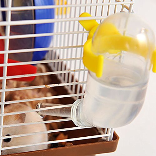 Hamster-Spenderflasche, kein Tropfen, Kunststoff, hängende Wasserflasche, 50 ml, automatischer Wasserflaschenspender, Käfigschale für Kleintiere, Meerschweinchen, Rennmäuse, Chinchilla, Kaninchen, Hamster-Spenderflasche, kein Tropfen, Kunststoff, hängende Wasserflasche, 50 ml, automatischer Wasserflaschenspender, Käfigschale für Kleintiere, Meerschweinchen, Rennmäuse, Chinchilla, Kaninchen, von Bluelans