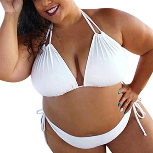 Badeanzug Plus Size Damen Große Größen Bikini Bademode Übergröße Bikini Set Mollige Triangel Gepolstert Oberteil High Waist Bikinislips Shorts Sexy Einfarbig Bikini Set Badeanzug Träger Triangel BH Badeanzug Plus Size Damen Große Größen Bikini Bademode Übergröße Bikini Set Mollige Triangel Gepolstert Oberteil High Waist Bikinislips Shorts Sexy Einfarbig Bikini Set Badeanzug Träger Triangel BH von Bluelucon