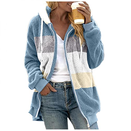 Bluelucon Kapuzenpullover Damen Hoodie Pullover,Hohe Qualität Elegant Coat Teddy-Fleece Sweatshirt & Langarm Einfarbig Herbst Winter Warm Langarmshirt Oberteile Kapuzenjacke Wollmantel Bluelucon Kapuzenpullover Damen Hoodie Pullover,Hohe Qualität Elegant Coat Teddy-Fleece Sweatshirt & Langarm Einfarbig Herbst Winter Warm Langarmshirt Oberteile Kapuzenjacke Wollmantel von Bluelucon