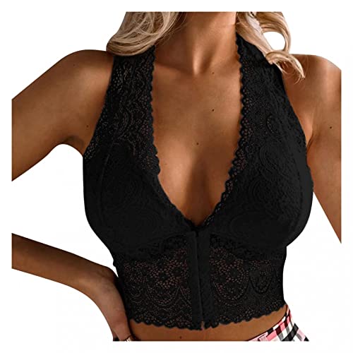 Damen Drahtloser Haltungs-Stütz-BH, atmungsaktiver Frontverschluss Druckfreier Stütz-BH, V-Ausschnitt Bustier Bequemer BH Yoga BH Jogging Lauf Fitness Training Bandeau Spitze Tube Top BL134 Damen Drahtloser Haltungs-Stütz-BH, atmungsaktiver Frontverschluss Druckfreier Stütz-BH, V-Ausschnitt Bustier Bequemer BH Yoga BH Jogging Lauf Fitness Training Bandeau Spitze Tube Top BL134 von Bluelucon