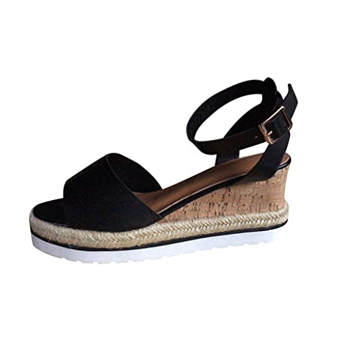 Plateau Sandalen Damen Keilabsatz Sandalen Sommer Böhmen Strandsandalen Sommer Offene Schuhe Riemchensandalen Elegante Open Toe Schuhe Wedge Peep Toe Plattform Espadrilles Frauen Sommer Slingback Plateau Sandalen Damen Keilabsatz Sandalen Sommer Böhmen Strandsandalen Sommer Offene Schuhe Riemchensandalen Elegante Open Toe Schuhe Wedge Peep Toe Plattform Espadrilles Frauen Sommer Slingback von Bluelucon