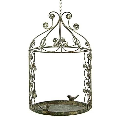 Blümelhuber Vintage Deko Vogelkäfig zum Hängen - Vogel Käfig Shabby Chic Kerzenhalter hängend - Romantische Landhausstil Deko von Blümelhuber