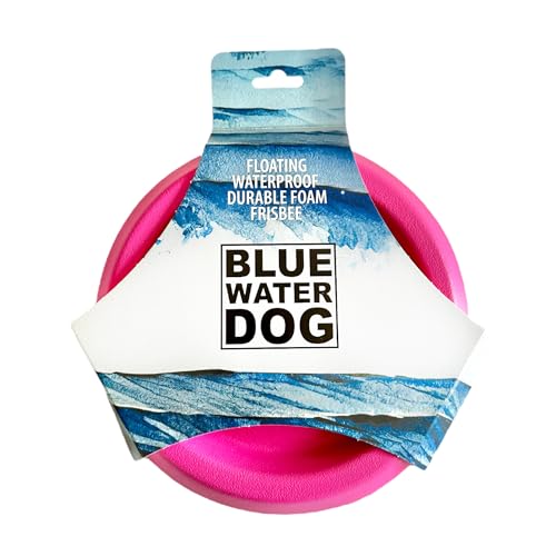 Bluewater Dog Frisbee, schwimmend, wasserdicht, leicht, strapazierfähiger Schaumstoff, aerodynamische Scheibe für mittelgroße und große Hunde, Welpen, Frisbee zum Apportieren, Fangen, Dock-Tauchen, Bluewater Dog Frisbee, schwimmend, wasserdicht, leicht, strapazierfähiger Schaumstoff, aerodynamische Scheibe für mittelgroße und große Hunde, Welpen, Frisbee zum Apportieren, Fangen, Dock-Tauchen, von Bluewater Dog