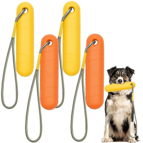 Blueweenly Schwimmendes Hundespielzeug, interaktives Hundespielzeug, EVA-Schaum, verschiedene Farben, für mittelgroße und große und kleine Hunde, 4 Stück Blueweenly Schwimmendes Hundespielzeug, interaktives Hundespielzeug, EVA-Schaum, verschiedene Farben, für mittelgroße und große und kleine Hunde, 4 Stück von Blueweenly