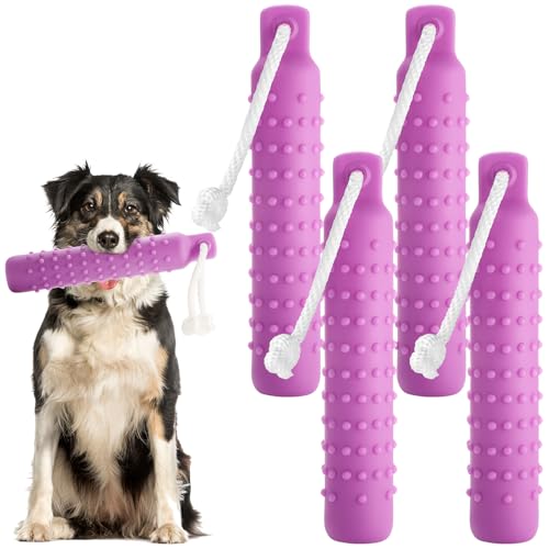 Blueweenly Schwimmhilfe für Hunde, 27,9 x 5,1 cm, leicht, zum Schwimmen auf dem Wasserpool, Apportieren für kleine, mittelgroße und große Hunde, Violett, 4 Stück Blueweenly Schwimmhilfe für Hunde, 27,9 x 5,1 cm, leicht, zum Schwimmen auf dem Wasserpool, Apportieren für kleine, mittelgroße und große Hunde, Violett, 4 Stück von Blueweenly
