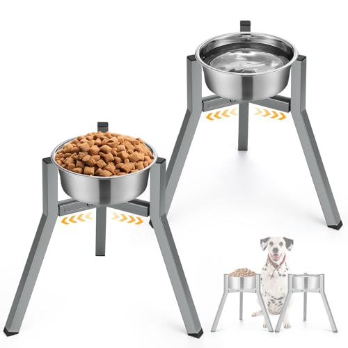 Blulu 2 Stück verstellbare Breite Metall-Hundenapfständer, erhöhter Wasser- und Futternapf für Haustiere, Breite 17,8–26,9 cm, Höhe 33 cm, stabiler, rutschfester erhöhter Napfständer, Schüssel nicht Blulu 2 Stück verstellbare Breite Metall-Hundenapfständer, erhöhter Wasser- und Futternapf für Haustiere, Breite 17,8–26,9 cm, Höhe 33 cm, stabiler, rutschfester erhöhter Napfständer, Schüssel nicht von Blulu