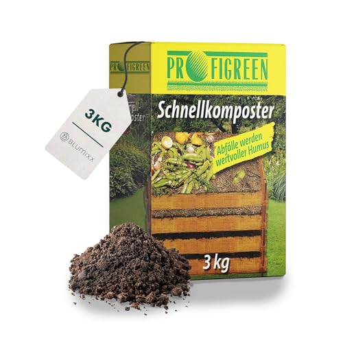 Blumixx Schnellkomposter 3 kg Granulat Kompostbeschleuniger - Beschleunigung des Kompostierungsprozesses – Hochwertiger Kompoststarter aus Naturstoffen - Ideal für nährstoffreiche Erde von Blumixx